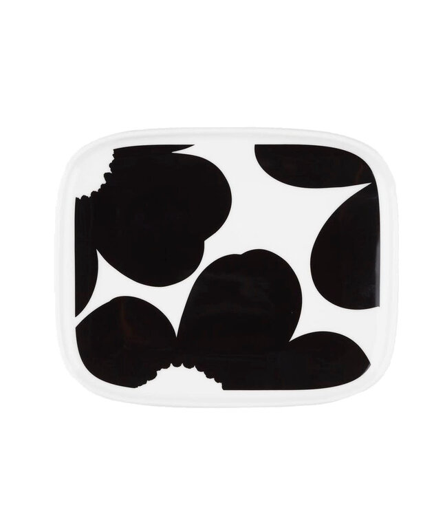 Marimekko Marimekko Iso Unikko bord 15x12cm wit zwart