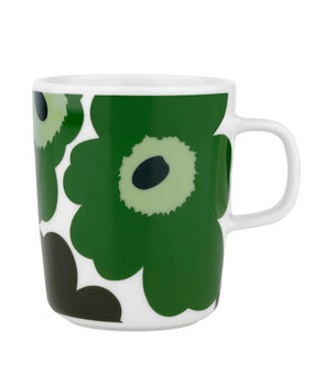Marimekko Marimekko Unikko cup 2.5 dl green dark green Marimekko Marimekko Unikko cup 2.5 dl green dark green