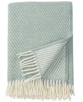 Klippan Klippan Velvet wool plaid 130x200 Duck Egg Blue 100% lambswool