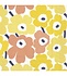 Marimekko Mini Unikko Papieren Servetten 33x33cm geel Marimekko Mini Unikko Papieren Servetten 33x33cm geel