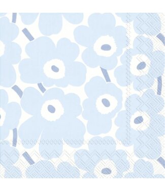 Marimekko Marimekko Mini Unikko Paper Napkins 33x33cm light blue