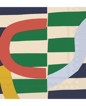 Marimekko Marimekko Siirto Papieren Servetten 33x33cm groen Marimekko Marimekko Siirto Papieren Servetten 33x33cm groen