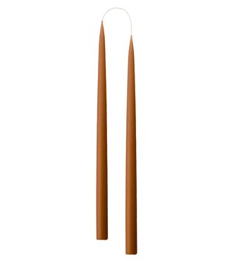 KunstIndustrien KunstIndustrien set of 2 Handmade Ø2.2cm H35cm candles Terracotta