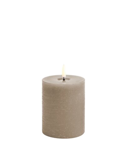 Uyuni Lighting Uyuni Lighting LED Wax stompkaars Ø7,8 x 10cm met gesmolten midden Rustiek Sandstone Uyuni Lighting Uyuni Lighting LED Wax stompkaars Ø7,8 x 10cm met gesmolten midden Rustiek Sandstone