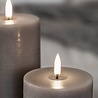 Uyuni Lighting Uyuni Lighting LED Wax pillar candle Ø7.8 x 10cm with melted center Sandstone Uyuni Lighting Uyuni Lighting LED Wax pillar candle Ø7.8 x 10cm with melted center Sandstone