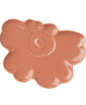 Marimekko Marimekko Unikko gevormd bord 19cm lichtterracotta