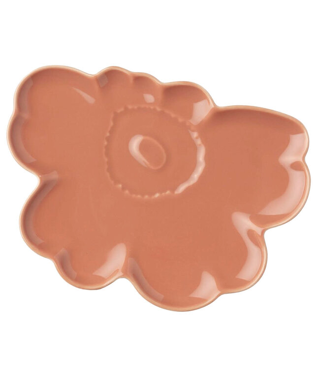 Marimekko Marimekko Unikko shaped plate 19 cm light terracotta