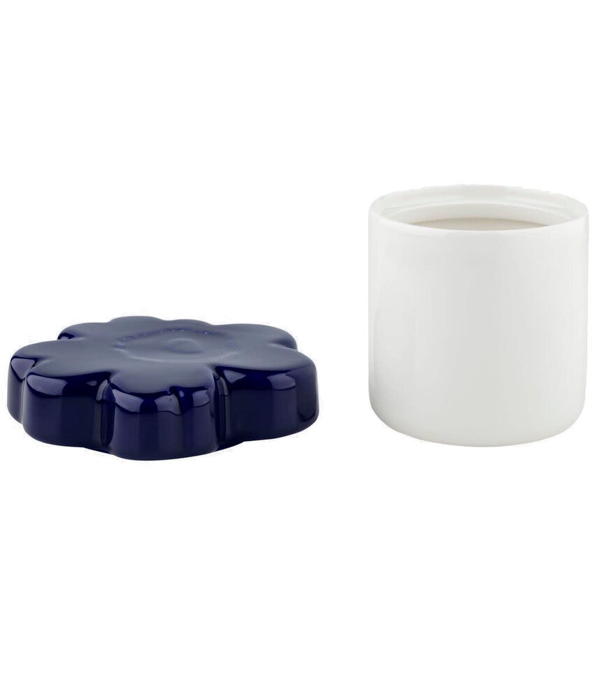 Marimekko Marimekko Unikko opbergpot 60-jarig jubileum verzamelobject 6.5x15.5cm wit-donkerblauw Marimekko Marimekko Unikko opbergpot 60-jarig jubileum verzamelobject 6.5x15.5cm wit-donkerblauw