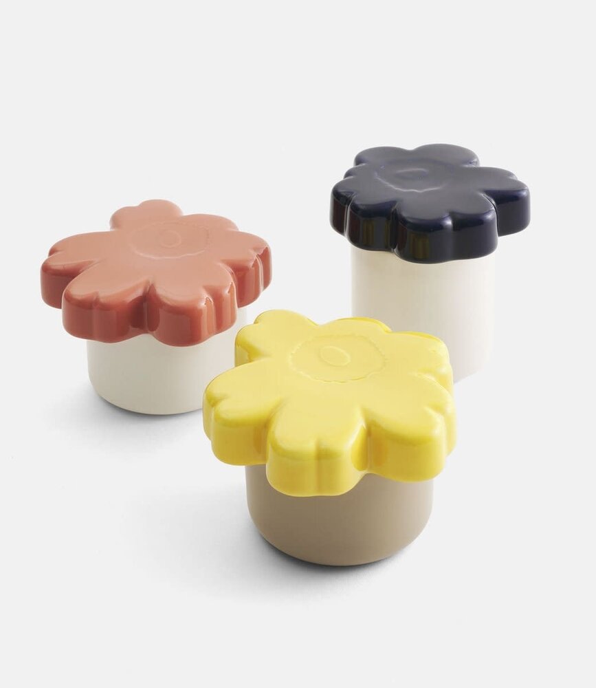 Marimekko Marimekko Unikko storage jar 60th anniversary collector's item 19x11cm terra-spring yellow Marimekko Marimekko Unikko storage jar 60th anniversary collector's item 19x11cm terra-spring yellow