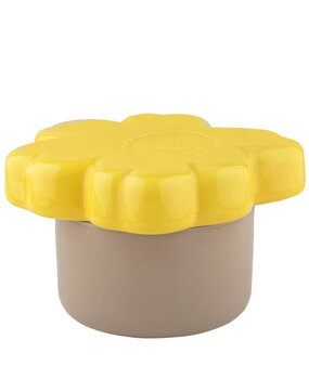 Marimekko Marimekko Unikko opbergpot 60-jarig jubileum verzamelobject 19x11cm terra-lente geel