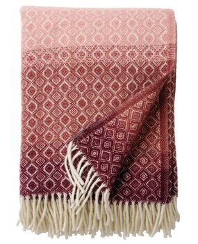 Klippan Klippan Havanna wollen plaid 130x200 van 100% lamswol roze mix