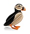 LOVI papegaaiduiker Puffin zwart oranje (diverse formaten) LOVI papegaaiduiker Puffin zwart oranje (diverse formaten)