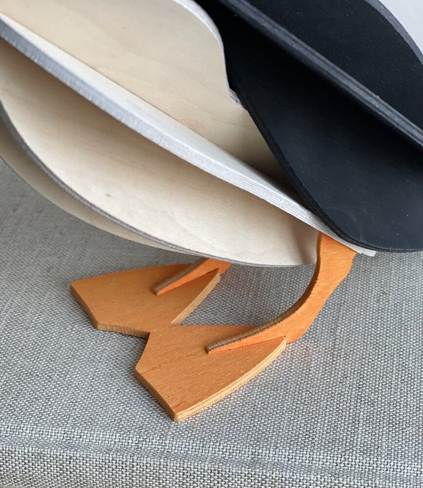 LOVI LOVI Puffin black orange (various sizes) LOVI LOVI Puffin black orange (various sizes)