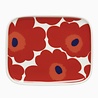 Marimekko Marimekko Unikko plate 12x15cm red Marimekko Marimekko Unikko plate 12x15cm red