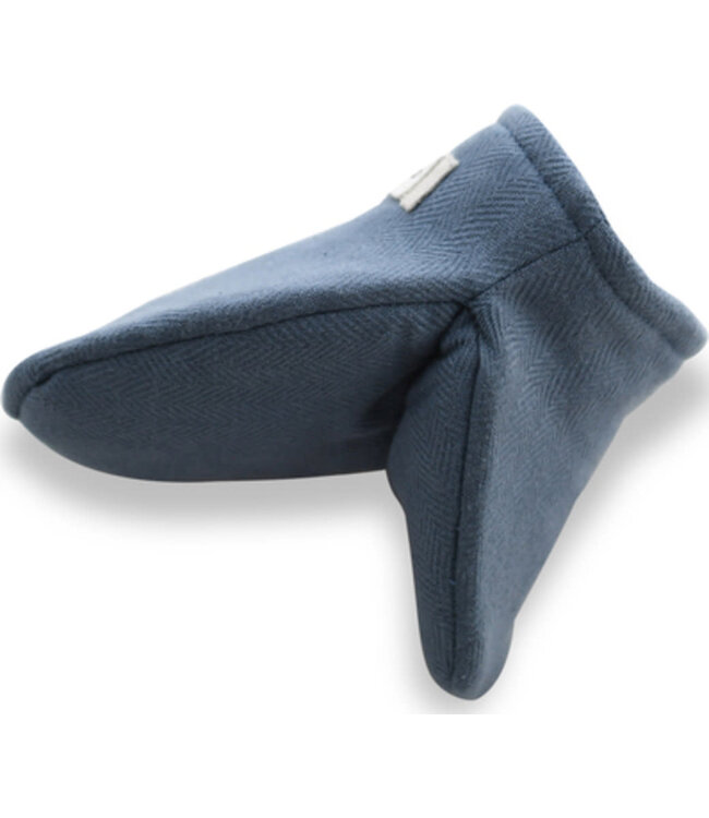 The Organic Company The Organic Company Mini oven mitts set of 2 Grey Blue GOTS certified