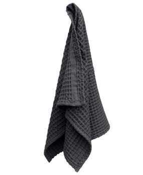 The Organic Company The Organic Company Waffle towel 50x75cm Dark grey GOTS certified The Organic Company The Organic Company Waffle towel 50x75cm Dark grey GOTS certified