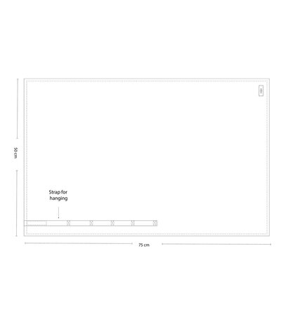 The Organic Company The Organic Company Waffle towel 50x75cm Grey blue GOTS certified The Organic Company The Organic Company Waffle towel 50x75cm Grey blue GOTS certified