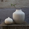 LINDFORM LINDFORM vaas Bari Sand White Light Deep Line H10cm Large LINDFORM LINDFORM vaas Bari Sand White Light Deep Line H10cm Large