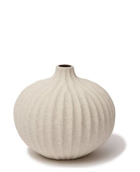 LINDFORM LINDFORM vaas Bari Sand White Light Deep Line H10cm Large LINDFORM LINDFORM vaas Bari Sand White Light Deep Line H10cm Large
