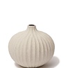 LINDFORM LINDFORM vaas Bari Sand White Light Deep Line H10cm Large LINDFORM LINDFORM vaas Bari Sand White Light Deep Line H10cm Large