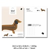 LOVI Lovi Dachshund cinnamon brown 31cm birch wood 3D - animal DIY package LOVI Lovi Dachshund cinnamon brown 31cm birch wood 3D - animal DIY package