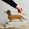 LOVI Lovi Dachshund cinnamon brown 31cm birch wood 3D - animal DIY package LOVI Lovi Dachshund cinnamon brown 31cm birch wood 3D - animal DIY package