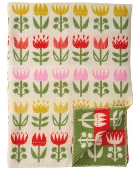 Klippan Klippan Tulp 130x180cm wollen plaid 100% eco lamswol