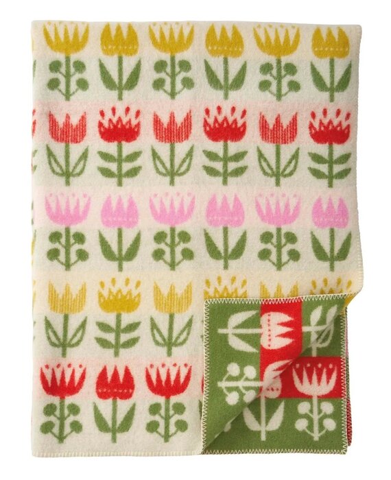 Klippan Tulp 130x180cm wollen plaid 100% eco lamswol