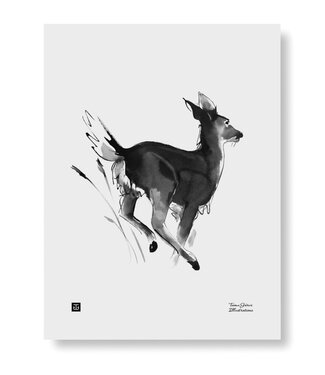 Teemu Järvi Teemu Järvi Poster White Tail Deer 30 x 40 cm