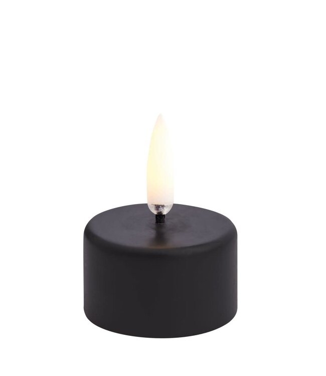 Uyuni Lighting Uyuni Lighting LED WAX tea light 400+ Ø4 H4.9cm Black incl. battery