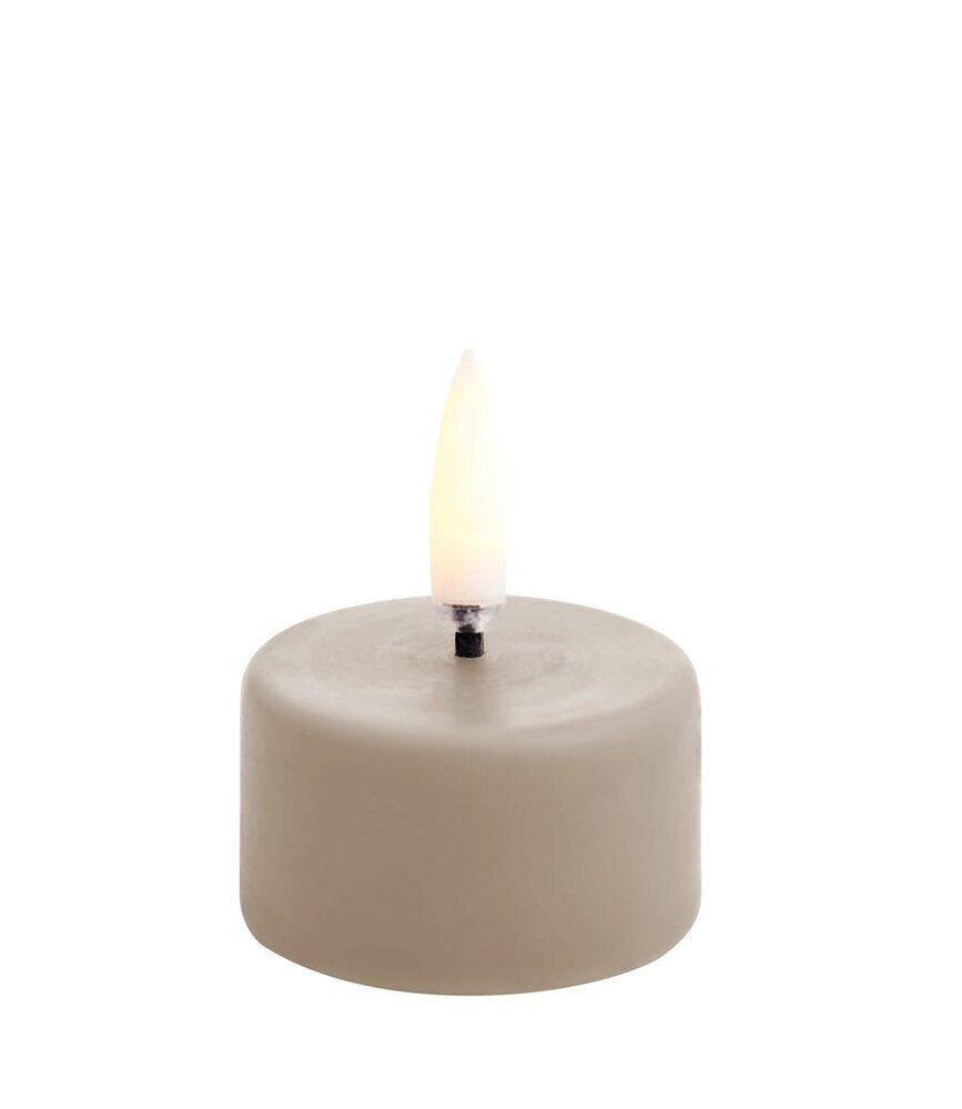 Uyuni Lighting Uyuni Lighting LED WAX theelicht 400+ Ø4 H4,9cm Sandstone incl. batterij