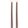 Uyuni Lighting Uyuni Lighting LED Wax dinner candle 2 pcs Ø2.3 x 25cm Sandstone Uyuni Lighting Uyuni Lighting LED Wax dinner candle 2 pcs Ø2.3 x 25cm Sandstone
