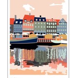Nyhavn avond poster 50x70cm Nyhavn avond poster 50x70cm