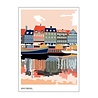 Nyhavn avond poster A3 Nyhavn avond poster A3