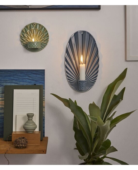 Dottir wand kandelaar Pipanella Wall Waves Midnight