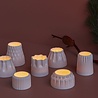 Dottir Nordic Design Dottir Alba Flock Votive 4 tealight holder set of 4 Dottir Nordic Design Dottir Alba Flock Votive 4 tealight holder set of 4