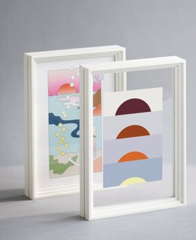 Moebe Moebe Standing Frame A5 White Aluminium Moebe Moebe Standing Frame A5 White Aluminium