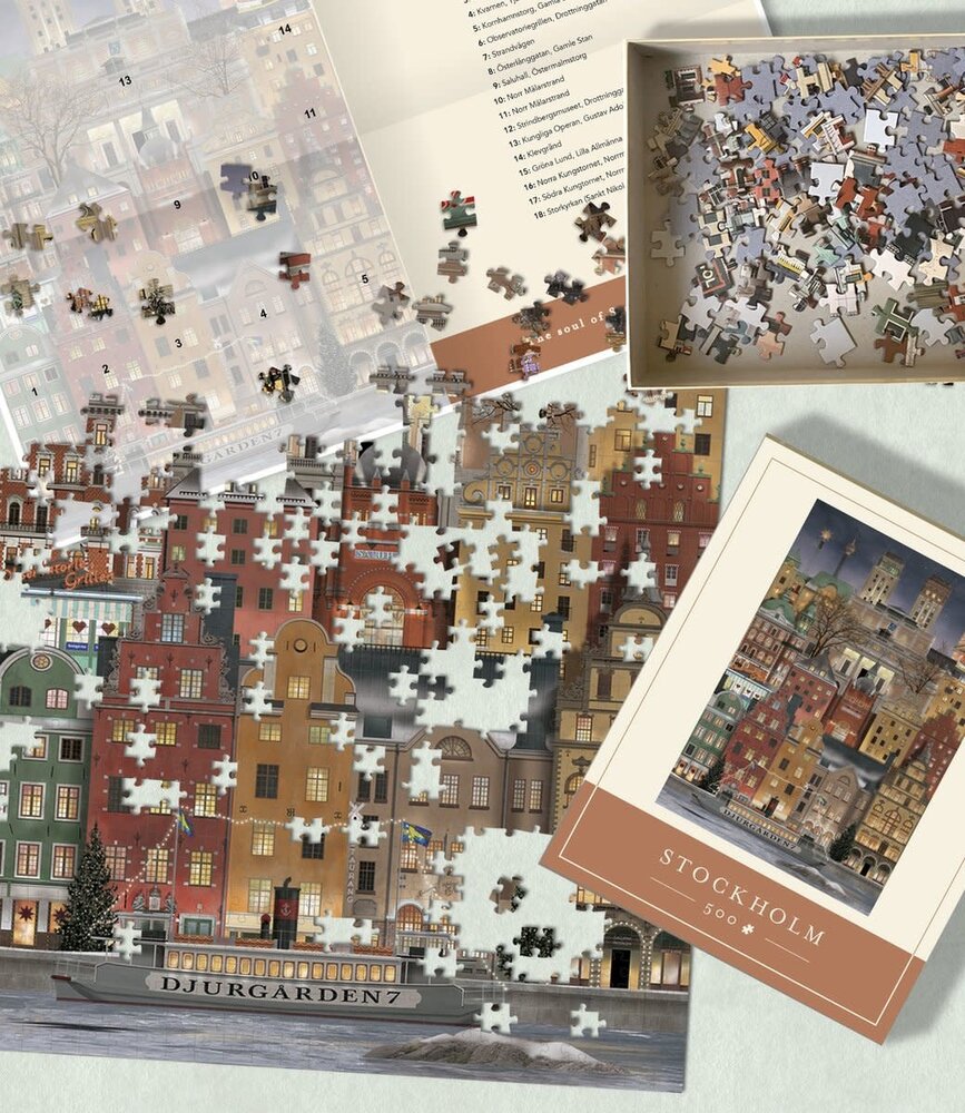 Martin Schwartz Martin Schwartz Stockholm Christmas jigsaw puzzle500 pieces – 47x33cm Martin Schwartz Martin Schwartz Stockholm Christmas jigsaw puzzle500 pieces – 47x33cm