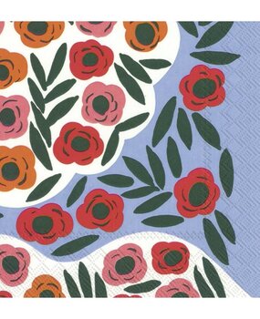 Marimekko Marimekko Ruukku Papieren Servetten 33x33cm Marimekko Marimekko Ruukku Papieren Servetten 33x33cm