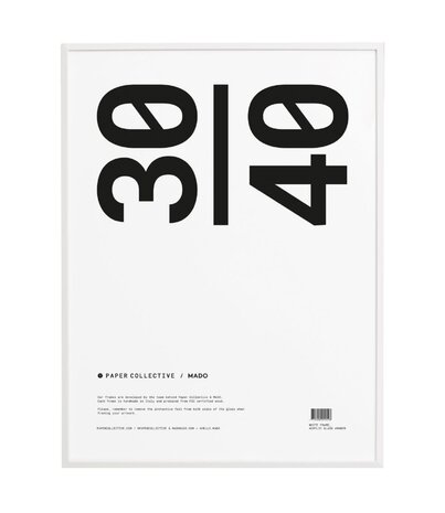 Paper Collective Paper Collective 30x40cm lijst wit Paper Collective Paper Collective 30x40cm lijst wit