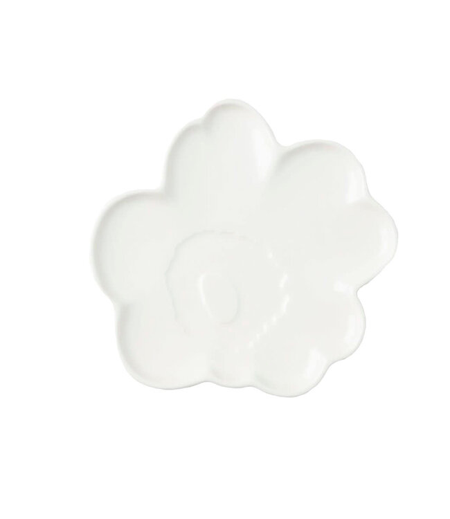 Marimekko Marimekko Unikko shaped plate 13.5cm white