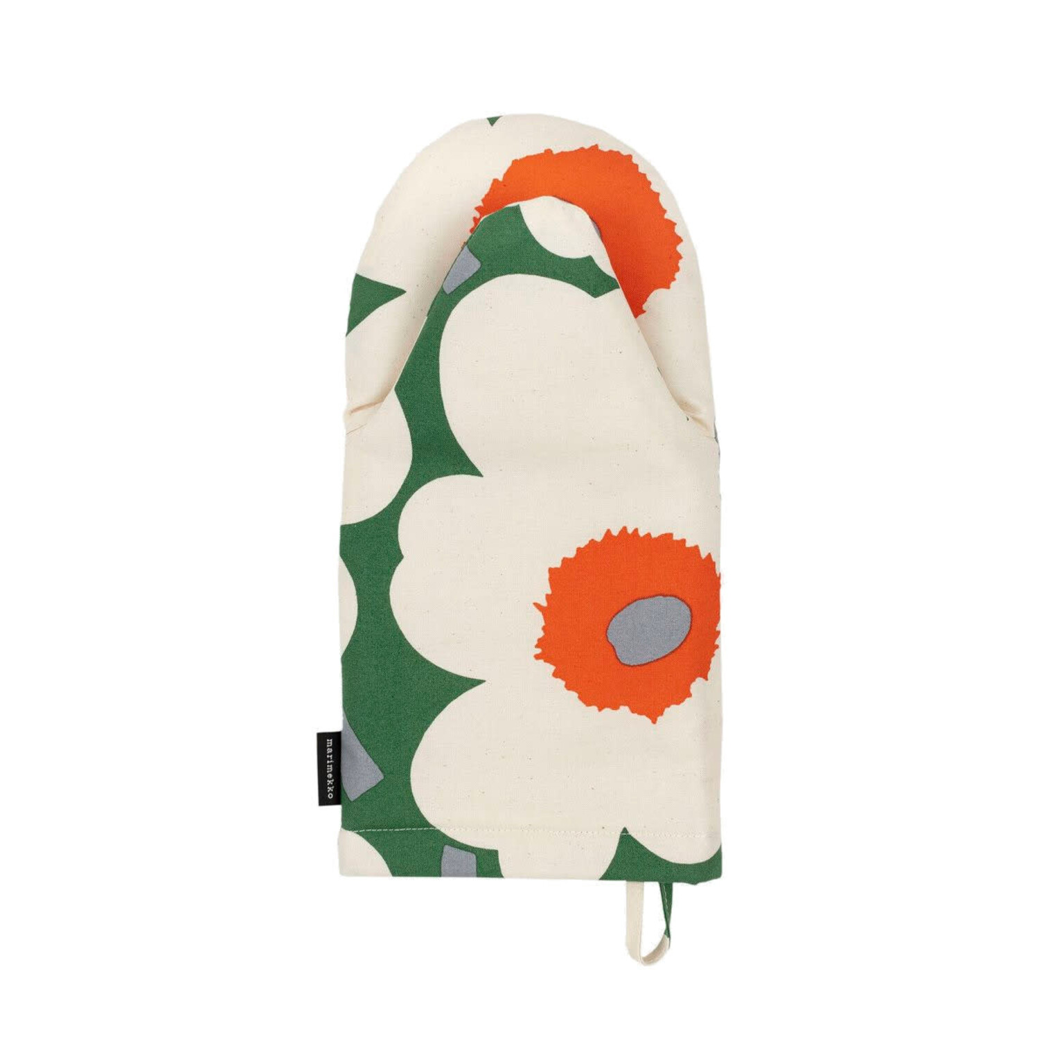 Marimekko Pieni Unikko oven glove green orange blikfang