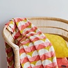 Funky Doris Funky Doris Toby plaid gebreid 100% katoen 130x170cm Rood Funky Doris Funky Doris Toby plaid gebreid 100% katoen 130x170cm Rood