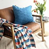 Funky Doris Funky Doris Toby plaid gebreid 100% katoen 130x170cm blauw Funky Doris Funky Doris Toby plaid gebreid 100% katoen 130x170cm blauw