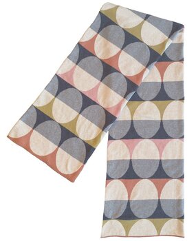 Funky Doris Funky Doris Olivia plaid knitted 100% cotton 130x170cm Peach