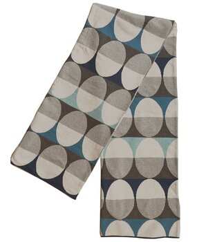 Funky Doris Funky Doris Olivia plaid knitted 100% cotton 130x170cm Dark blue