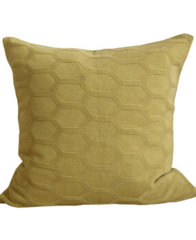 Funky Doris Funky Doris Herdis cushion cover knitted 100% cotton 48x48cm olive excl. inner cushion Funky Doris Funky Doris Herdis cushion cover knitted 100% cotton 48x48cm olive excl. inner cushion