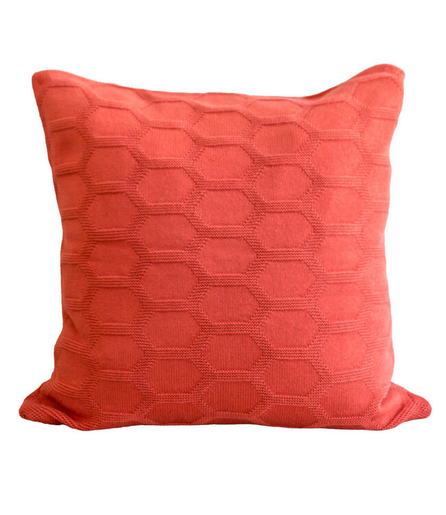 Funky Doris Funky Doris Herdis cushion cover knitted 100% cotton 48x48cm melon excl. inner cushion