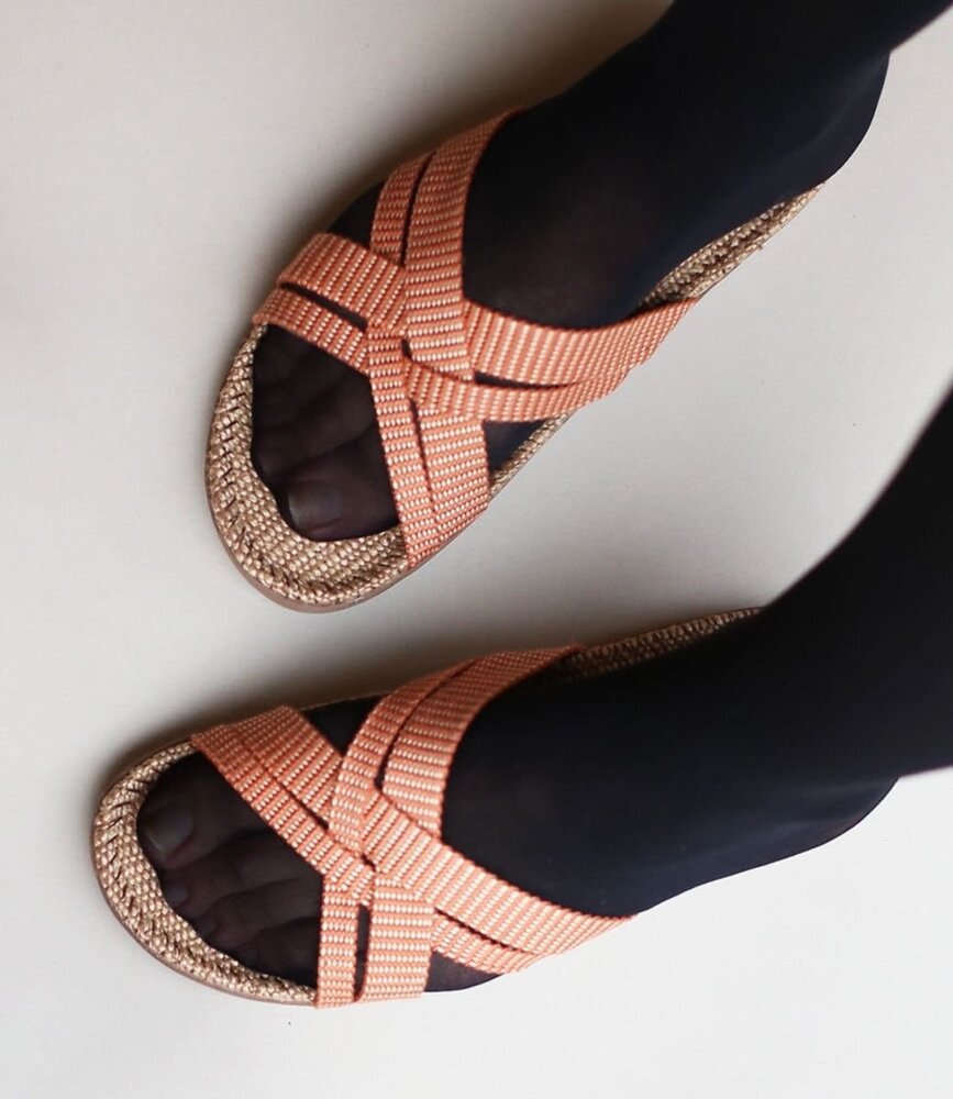 Shangies Shangies Women#1 Sandalen (diverse maten) Orange Stripes Shangies Shangies Women#1 Sandalen (diverse maten) Orange Stripes