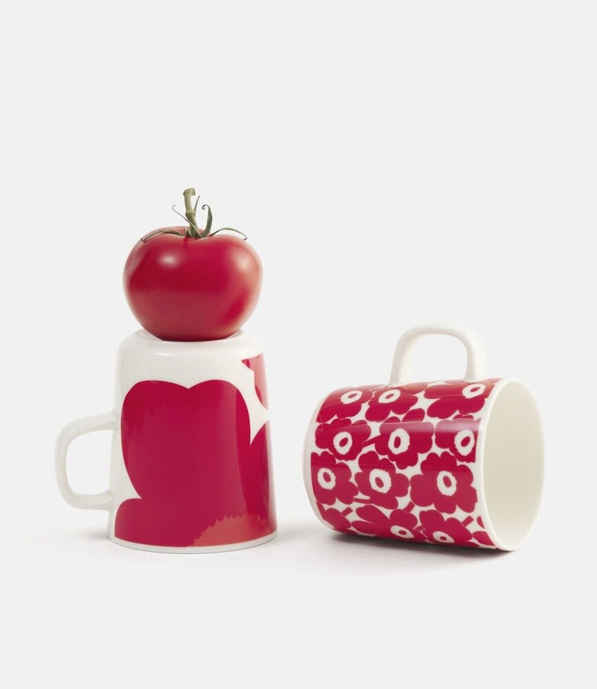Marimekko Marimekko Pikkuinen Unikko 60-jarig Jubileum beker 2.5 dl rood Marimekko Marimekko Pikkuinen Unikko 60-jarig Jubileum beker 2.5 dl rood